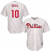 Phillies 10 Larry Bowa White Cool Base Jersey Dzhi,baseball caps,new era cap wholesale,wholesale hats